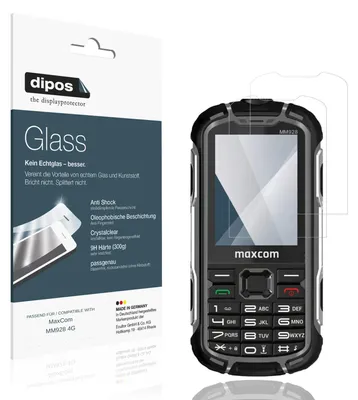 Image de 2x Protection écran pour MaxCom MM928 4G Verre souple Film Protecteur 9H dipos