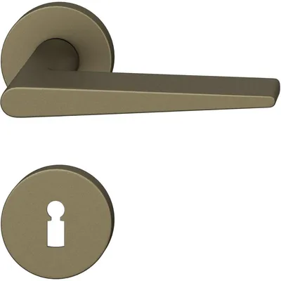 Produktbild von FSB Drückergarnitur 12 1005 ASL auf Rosette BB - Aluminium mittelbronzefarbig