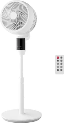Produktbild von SucceBuy Standventilator mit 80° Oszillation, leiser Gleichstrommotor, Fernbedienung, 9 Geschwindigkeitsstufen, 4 Modi, Timer und höhenverstellbar – ideal für den Einsatz zuhause