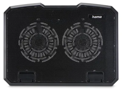 Produktbild von Hama Laptop-Kühler Black Metal, 40 cm (15,6"), Schwarz