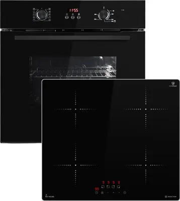 Produktbild von KKT KOLBE Autarkes Herdset | 60cm Einbaubackofen BO8005FB | 59cm Induktionskochfeld IH85900ED | Grill | Heißluft | Automatik-Timer | 2-fach Wärmeschutzverglasung | Kindersicherung | SET8005FBIH859ED