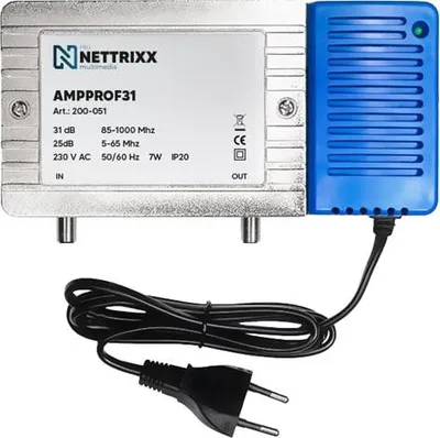 Image de NETTRIXX - Amplificateur coaxial professionnel 31 dB 1 sortie - 200051