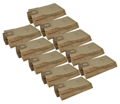 Produktbild von vhbw 100x Staubbeutel Ersatz für Nilfisk 82222900, 1408618010, 5715492007653, 1408618000, 5715492012114 für Staubsauger - 45,3cm x 22,7cm braun