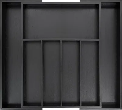 Produktbild von Großer Bestecklade-Organizer - verstellbar - 1 Stück - Bambus - 32-55 cm