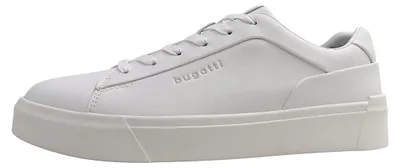 Image de Bugatti Gunter : chaussures de sport pour hommes, lacets, couleur blanche, style décontracté