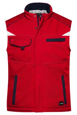 Produktbild von Workwear Softshell Padded Vest - COLOR - red/navy, Gr. 4XL
