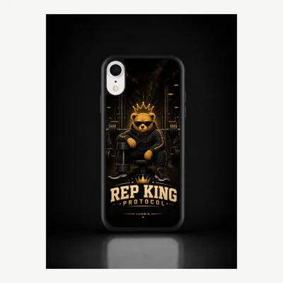 Productafbeelding van iPhone X / XS hoesje, telefoonhoesje, beschermhoesje, case met fitnessmotief – LUNØIR ©