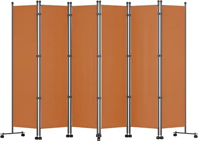 Produktbild von Raumteilerregale – Raumteiler / Faltschirm – 6-teilig – Faltbar – Mit Rollen – Sichtschutz für Homeoffice – 308×185cm