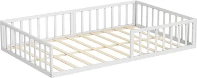 Produktbild von Bodenbett aus Metall Vitalispa Minno Weiß 205 x 125 cm ohne Matratze, Model 56640