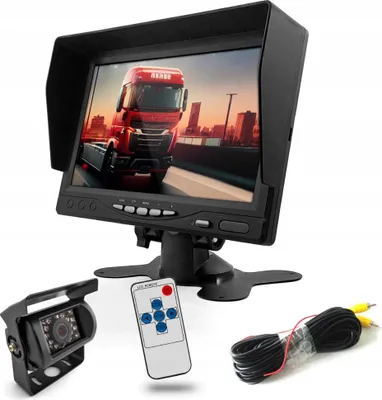 Obrázek produktu pro Monitor Pro Autobusy A Nákladní Automobily Couvací Kamera 7 Palců Ir Led 10M