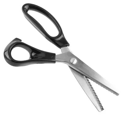 Produktbild von Dreieckige Stoffschere mit komfortablen Griffen, Zickzack-Scherenset, professionelle Schneiderschere, Bastelschere, Nähschere, professionelle Handschneiderschere (5 mm)