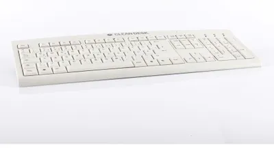 Produktbild von GETT CleanDesk TKL-105-IP68-KGEH-GREY Tastatur - Kabel Konnektivität - USB Schnittstelle - Deutsch - QWERTZ Layout - Membran Keyswitch - 105 Taste(n)