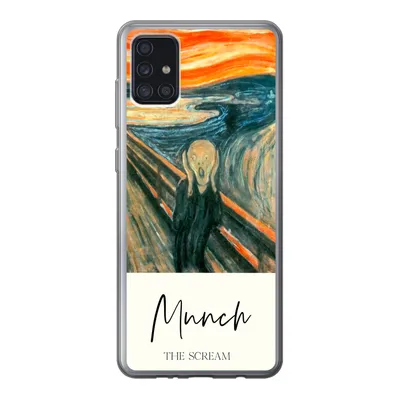 Produktbild von MuchoWow® Handyhülle Schutzhülle Hülle für Samsung Galaxy A52 5G Der Schrei - Edvard Munch - Alte Meister Silikon Softcase Handy Hülle - Umschlag