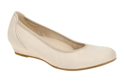 Produktbild von Gabor Comfort Keilpumps - Beige Leder Größe: 40.5 Normal