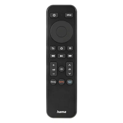 Zdjęcie produktu dla Pilot uniwersalny Hama do telewizorw + Netflix, Prime Video, przyciski Disney+, programowalny