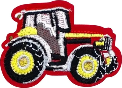 Produktbild von Roter Traktor-Traktor-Emblem-Aufnäher zum Aufbügeln