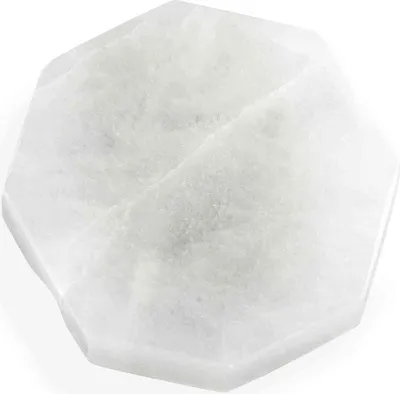 Produktbild von Selenit Achteck Platte 7,5x7cm – Kleine Achteck Platte für Schmuck und Heilung