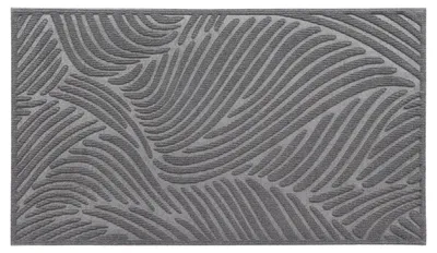 Productafbeelding van Luance Fusmatte Vague - donkergrijs - rubber - rechthoekig - 75 x 44 cm - schoonmaakmat