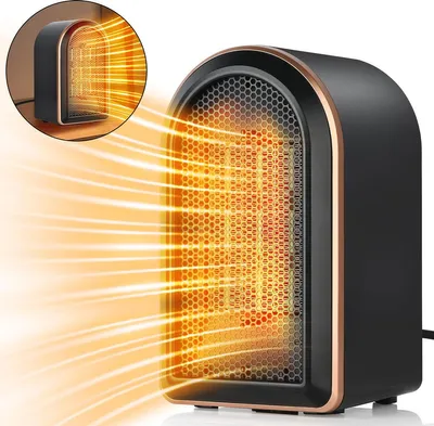 Produktbild von Tragbarer PTC-Keramik-Tischheizlüfter 1200W/800W – Energiesparend, leiser Betrieb, Überhitzungsschutz für persönlichen Wärmebereich