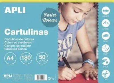 Image de Papier couleur A4 170 g - jaune clair, 50 feuilles