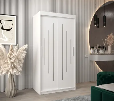 Obrázok produktu pre Šatníková skriňa Mia 100 vo farbe biela