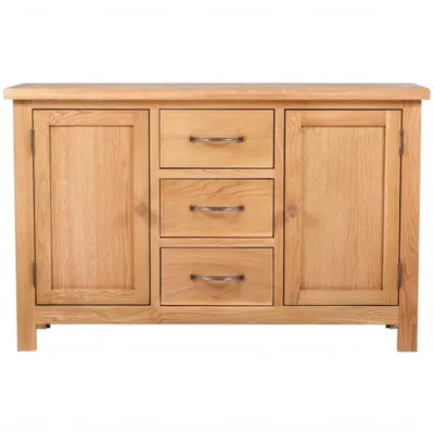 Immagine prodotto di Credenza con 3 Cassetti 110x33,5x70 cm in Massello di Rovere