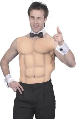 Produktbild von Stripper Kostüm für Herren Strip y Stripkostüm Stripperkostüm Manschette Fliege Kragen Set Karneval Junggesellenabschied Herrenkostüm Fasching