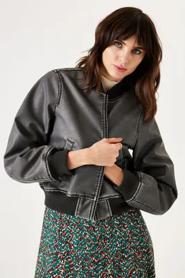 Produktbild von Garcia T40296 Lederjacke Grau S Frau Grau S