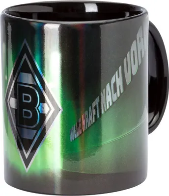 Produktbild von Borussia Mönchengladbach Tasse Metallic Fussball Schwarz/Grün