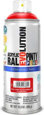 Zdjęcie produktu dla Farba w sprayu PINTYPLUS EVO na bazie wody 400ml RAL3000