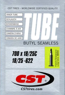 Produktbild von CST Rennrad Schlauch 28 Zoll SV 48 mm Sklaverand 18/25-622 Fahrradschlauch
