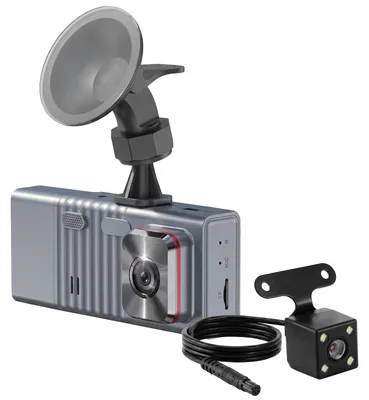Zdjęcie produktu dla Avizar, kamera samochodowa 3-kanałowa Full HD, noktowizor i Wi-Fi, czarna