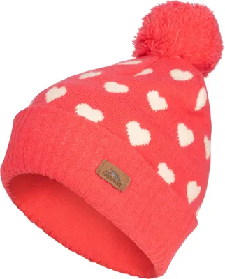 Image de Trespass - Bonnet "Jude" à pompon pour fille TP6696 (116-122) (Fraise)