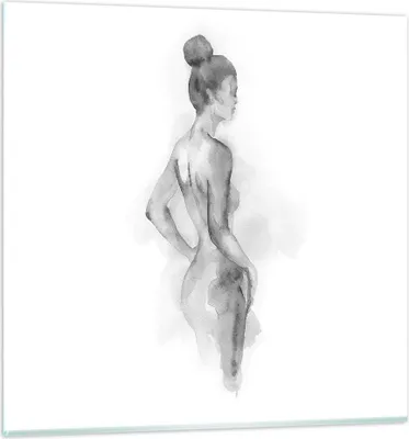 Produktbild von Bilder auf glas - Einteilig - Frau Körper Stück - 50x50cm - Glasbilder - Wandbilder - Bilder - zum Aufhängen bereit - Wanddekoration aus Glas - Glas Bilder - Wandbild auf Glas - GAC50x50-4995