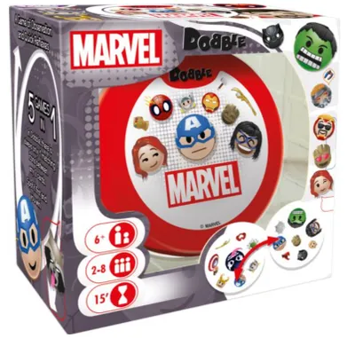 Produktbild von Asmodee Dobble Marvel Emoji, Kartenspiel, 6 Jahr(e), 15 min