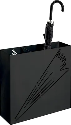 Produktbild von HAKU Schirmständer schwarz - Metall, B/H/T: 50x48x16 cm