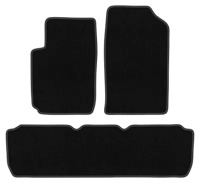 Obrázek produktu pro Velurové autokoberce pro: Citroen Xsara Picasso 1997-2010 (minivan) – sada 4 ks, černé, na míru – Wielganizator BASIC