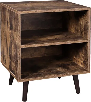 Produktbild von Offener Nachttisch im Retro-Holz-Look