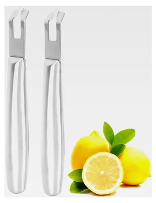 Produktbild von Zitronenschäler aus Edelstahl, Obst- und Gemüseschäler, für Cocktailgarnierungen und Zitrusfrüchte