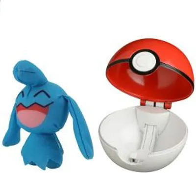 Immagine prodotto di Pokemon Pokeball Action Set con peluche Pikachu Bisasam Pummeluff Enton Isso