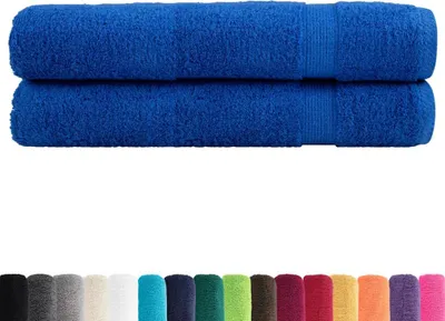 Obrázek produktu pro vidaXL Prémiové ručníky SOLUND, 2 ks, modré, 100 x 200 cm, 600 g/m²