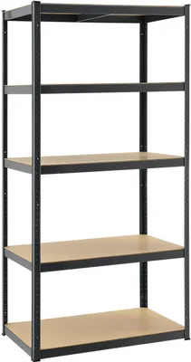 Zdjęcie produktu dla Regał Juskys Basic do dużych obciążeń 200 x 100 x 60 cm (wys. x szer. x gł.) | 875 kg | 5 półek | Regał magazynowy, regał modułowy, regał metalowy, regał do piwnicy, system regałowy (szary)