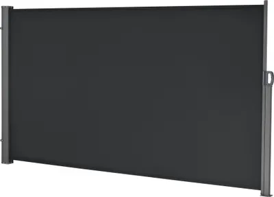 Produktbild von Seitenmarkise 180 x 300 cm Schwarz Sichtschutz Markise Sonnen- & Windschutz