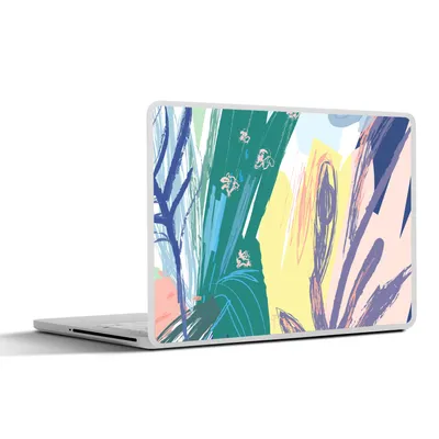 Produktbild von MuchoWow® Laptop Aufkleber Sticker Cover Sommer - Farbe - Abstrakt 25x18 cm - Laptop-Deko