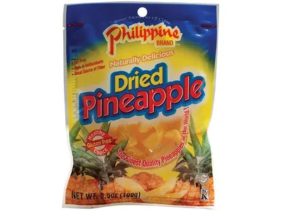 Produktbild von Philippine BRAND getrocknete Ananas-Stücke mit Zucker 100g | Dried Pineapple