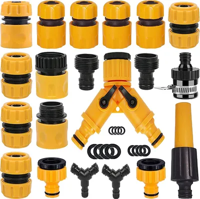 Produktbild von 31 Stück Gartenschlauch Fitting Set End Fitting Faucet Verlängerung Schlauch Schnellkupplung Fitting Reparatur Bewässerung Zubehör