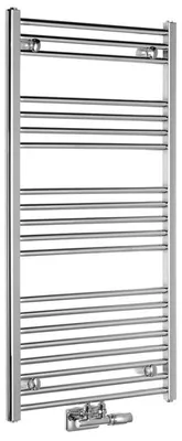 Zdjęcie produktu dla Aqualine ALYA – grzejnik łazienkowy prosty 600 x 1188 mm, przyłącze środkowe, chrom