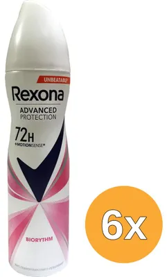 Productafbeelding van 6x Rexona Deodorant Spray – Biorythm, 150 ml