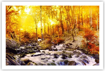 Produktbild von Poster - Poster ohne Rahmen - Berge Bach Wasser - 91,5x61 cm - Wand Bild - Wanddeko - Wandbilder - Kunstposter - Wandposter - Bilder - Kunstdruck - Wanddekoration - Wandbild - P2XAA91x61-3717