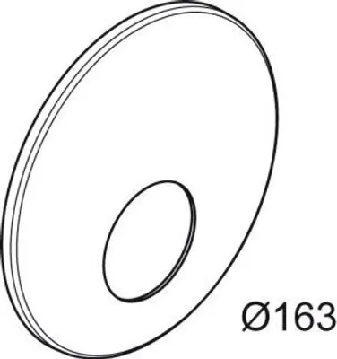 Immagine prodotto di IDEAL STANDARD A860946AA UP-Rosette D163 Brause, Cromo